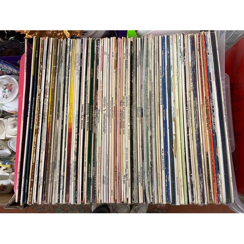 412 - CRATE OF MAINLY VINYL LPS COUNTRY MUSIC ARTISTS