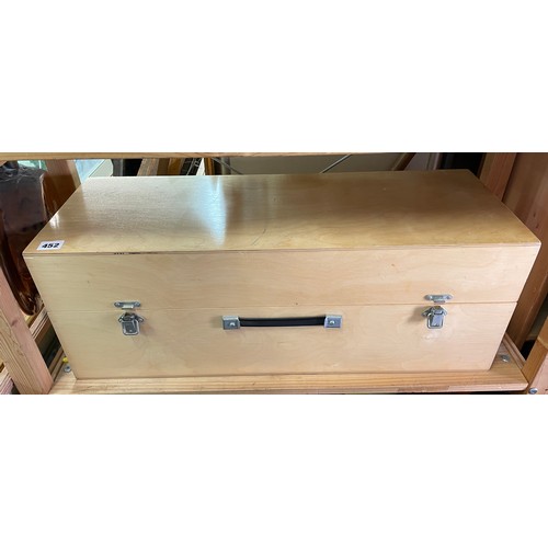 452 - BEECH PLY STORAGE BOX