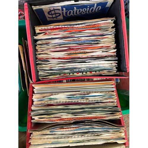 406 - TWO CASES OF VINYL 45 RECORDS MAINLY 50S TO 70S