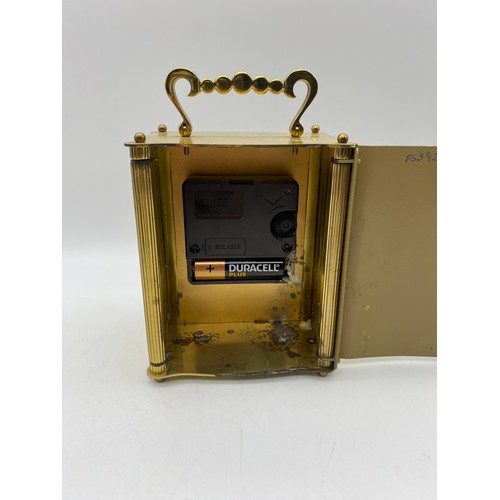 485 - SMITHS BATTERY SECTRONIC CARRIAGE STYLE CLOCK