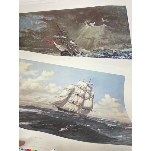 467 - SELECTION OF ROLLED LITHOGRAPHIC PRINTS MAINLY MILITARY AIRCRAFTS AND NAVAL SHIPS