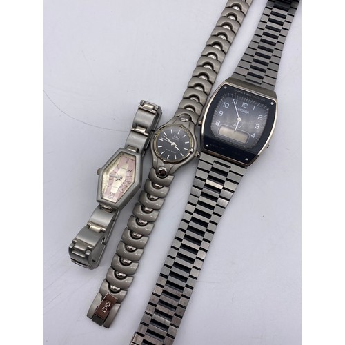 521 - SELECTION OF MAINLY LADIES WRIST WATCHES BY SEIKO, ACCURIST, ROTARY, AND A CASED SIMPLE LEVER CALEND... 