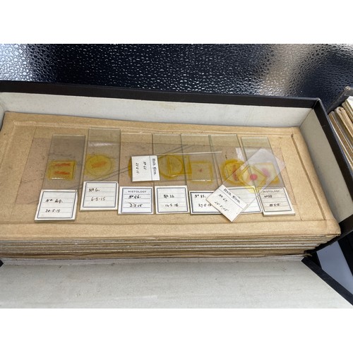 506 - SELECTION OF CASED MICROSCOPIC PREPARATION SLIDES