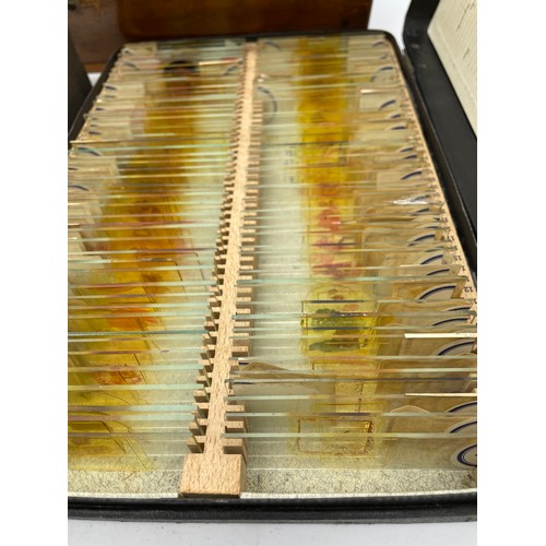 506 - SELECTION OF CASED MICROSCOPIC PREPARATION SLIDES