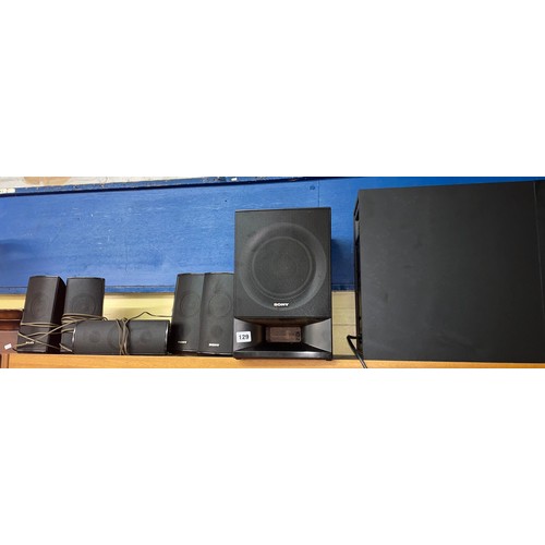 129 - SONY HOME THEATRE SOUND SYSTEM INC. SOUND BAR HT-ZF9 AND SUBWOOFER SA-WZF9