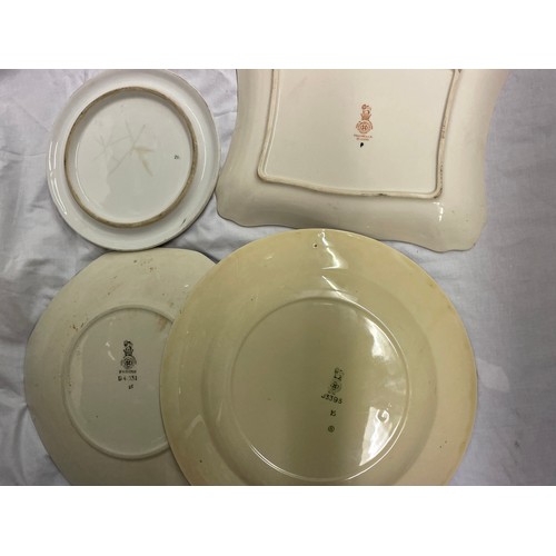 222 - ROYAL DOULTON D4031 SANDWICH PLATE, MAGNELLA DISH, AND A J3395 GOLFING PLATE