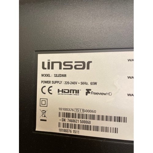 64 - LINSAR TV WITH REMOTE MODEL :