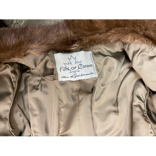 262 - FURS OF CANADA QUARTER LENGTH JACKET, AND ONE OTHER