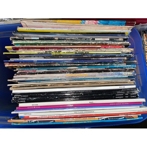 407 - THREE CARTONS OF VARIOUS VINYL LP RECORDS INCLUDING DUPLICATES