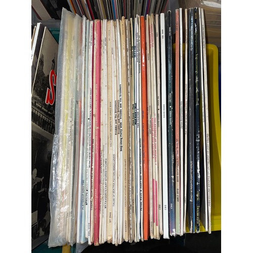 407 - THREE CARTONS OF VARIOUS VINYL LP RECORDS INCLUDING DUPLICATES