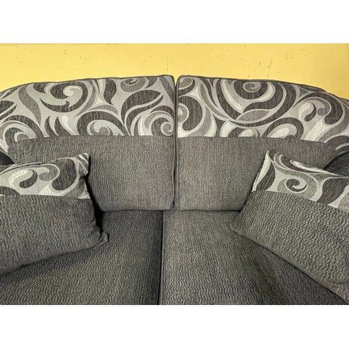 36 - GREY FLECK TWO SEATER SOFA AND ARMCHAIR