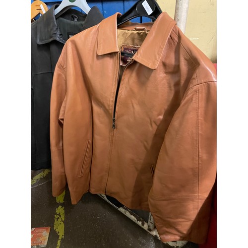 277 - LEATHER PILOTS TYPE JACKET AND OTHER LEATHER BOMBER JACKETS