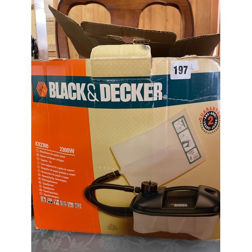 197 - BLACK AND DECKER WALL PAPER STEAMER