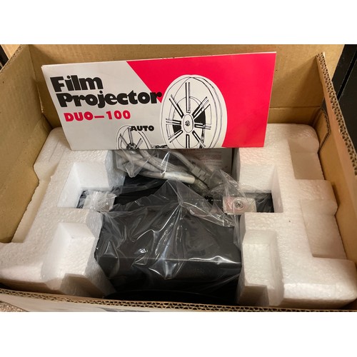 335 - BOXED DUAL 8MM FILM PROJECTOR