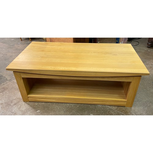 55 - LARGE OAK COFFEE TABLE