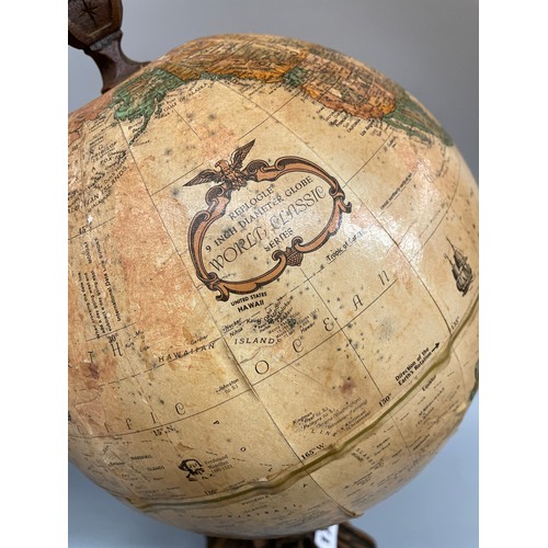 177 - LEGEND TERRESTRIAL GLOBE ON ORNATE CARVED BASE