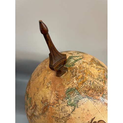 177 - LEGEND TERRESTRIAL GLOBE ON ORNATE CARVED BASE