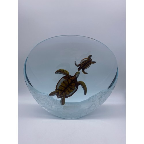 552 - WYLAND LIMITED EDITION 67/1000 3D MIXED MEDIA LUCITE SCULPTURE ENTITLED THE HATCHLING HEIGHT 34CM AP... 