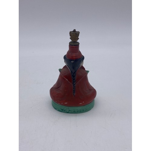 752 - PAIR OF CONTINENTAL SEATED MANDARIN FIGURE SCENT PHIALS 9cm