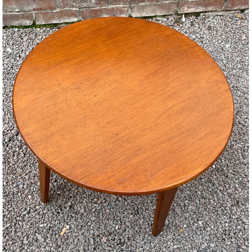 59 - 1960S GORDON RUSSELL CIRCULAR OCASSIONAL TABLE STAMPED TO UNDERSIDE