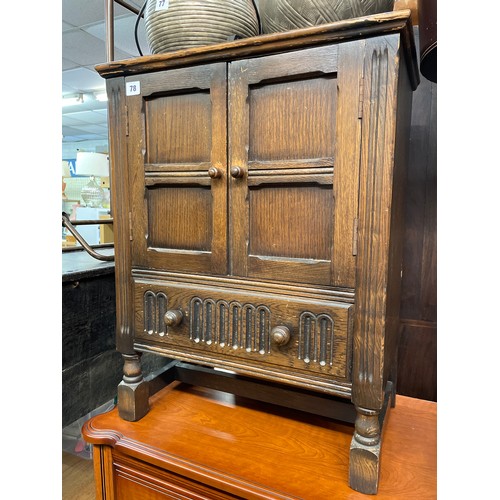 78 - REPRODUCTION OAK HUTCH CUPBOARD