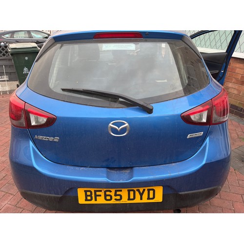 753 - 2015 BLUE MAZDA 2 MOTOR CAR DIESEL 1499CC MOT SEPTEMBER 23 
VEHICLE TO BE SOLD AT 9.45AM OUTSIDE OF ... 