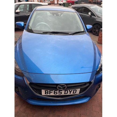 753 - 2015 BLUE MAZDA 2 MOTOR CAR DIESEL 1499CC MOT SEPTEMBER 23 
VEHICLE TO BE SOLD AT 9.45AM OUTSIDE OF ... 