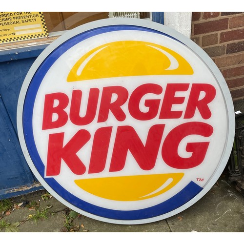 172 - 1999 BURGER KING CIRCULAR ADVERTISING SIGN 125cm D