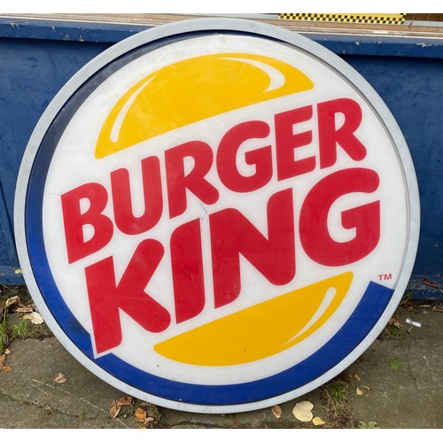 173 - 1999 BURGER KING CIRCULAR ADVERTISING SIGN 125cm D