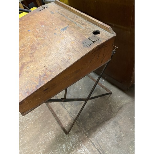 102 - VINTAGE MINIATURE SCHOOL DESK