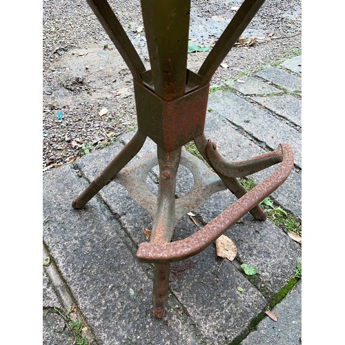 178 - EARLY 20TH CENTURY INDUSTRIAL WORKSHOP HIGH CHAIR