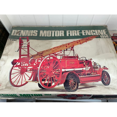 SCALE MODEL DENNIS FIRE ENGINE, AIRFIX FIRE ENGINE KIT