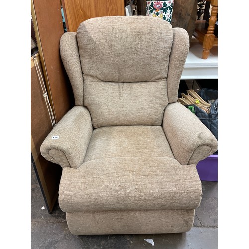 74 - OATMEAL ELECTRIC RISER ARMCHAIR