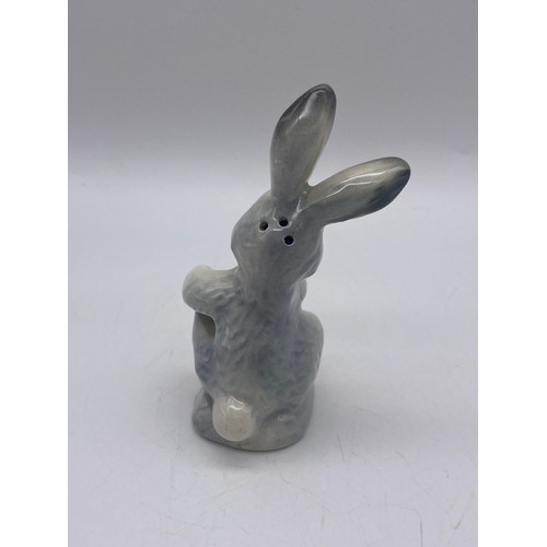 436 - GOEBEL BUNNY RABBIT AND CARROT SALT AND PEPPER SHAKER