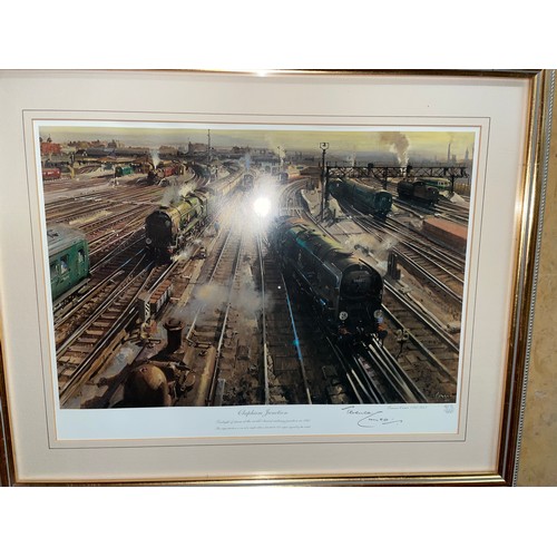 615 - SIGNED LIMITED EDITION PRINT BY TERRANCE CUNEO CLAPHAM JUNCTION, PRINT THE MIDLANDER, AND TWO OTHER ... 