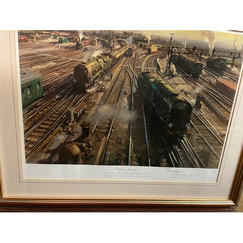 615 - SIGNED LIMITED EDITION PRINT BY TERRANCE CUNEO CLAPHAM JUNCTION, PRINT THE MIDLANDER, AND TWO OTHER ... 