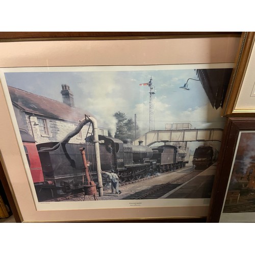 615 - SIGNED LIMITED EDITION PRINT BY TERRANCE CUNEO CLAPHAM JUNCTION, PRINT THE MIDLANDER, AND TWO OTHER ... 