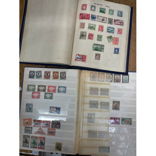 448 - TWO STAMP ALBUMS OF BRITISH COMMONWEALTH AND WORLD STAMPS