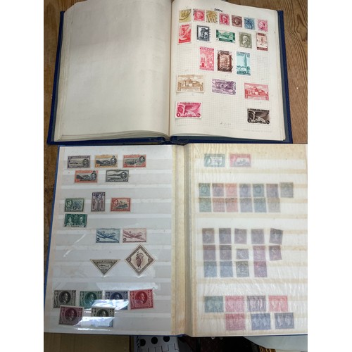 448 - TWO STAMP ALBUMS OF BRITISH COMMONWEALTH AND WORLD STAMPS