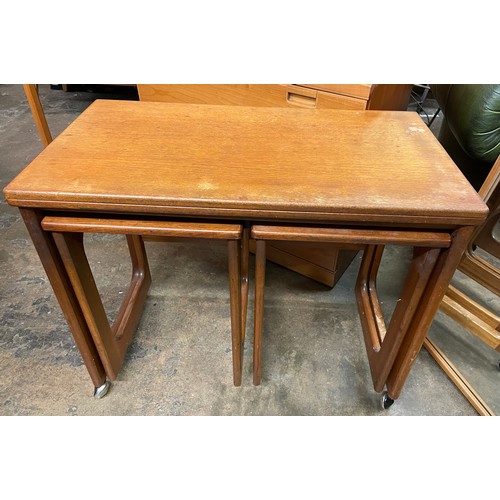 94 - MCINTOSH TEAK FOLD OVER TABLE AND TABLE NEST