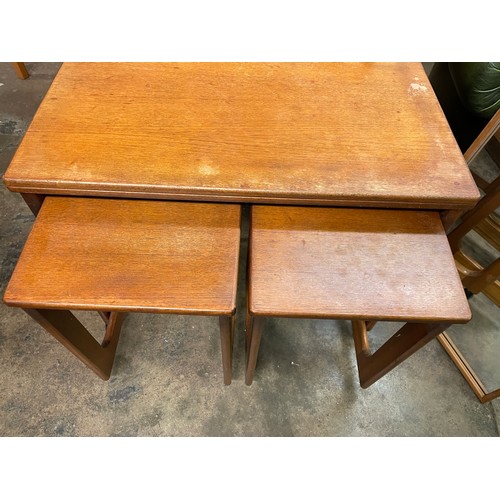 94 - MCINTOSH TEAK FOLD OVER TABLE AND TABLE NEST