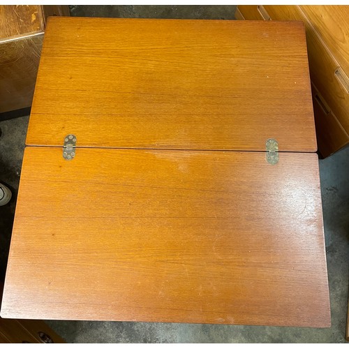 94 - MCINTOSH TEAK FOLD OVER TABLE AND TABLE NEST