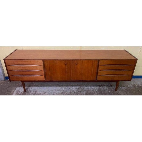 135 - 1960S TEAK LONG SIDEBOARD (POSSIBLY BRITISH DESIGN)