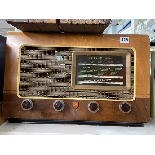 426 - WALNUT CASED EKCO MAINS RADIO