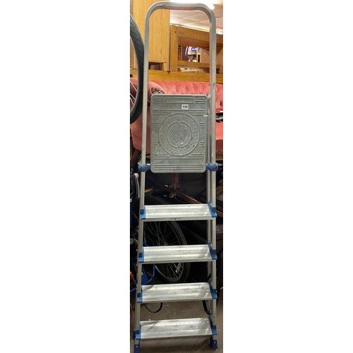 139 - PAIR OF WERMER ALUMINIUM STEP LADDERS