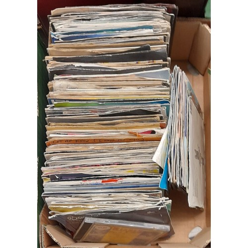 322 - CARTON OF VINYL 45S VARIOUS GENRES