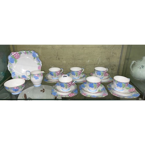 294 - BELL CHINA FLORAL TEASET