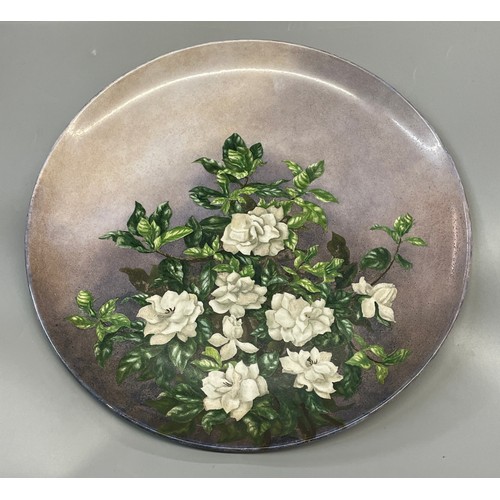 296 - HAND PAINTED DECORATIVE WALL PLATE