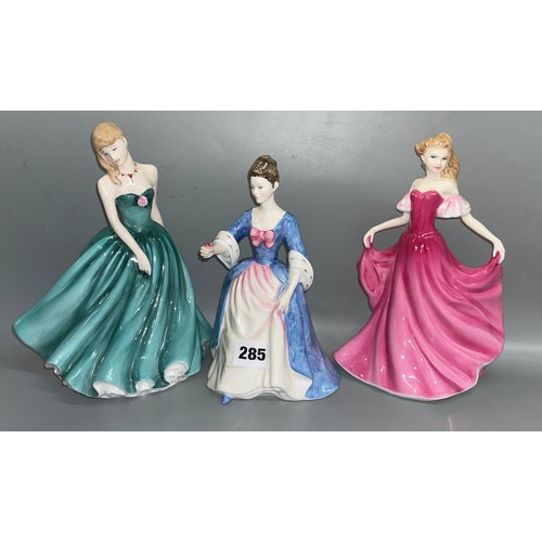 285 - ROYAL DOULTON BONE CHINA FIGURE VALERIE, EMMA, AND SARAH