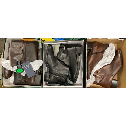 255 - THREE BOXES OF AS NEW LADIES BOOTS